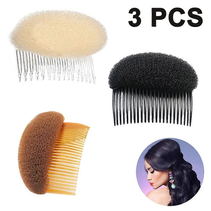 Invisible Hair Volumizers, Set Of 3, Self-Gripping For Secure Hold, Enhances Head Shape, Suitable For Long, Short, Thin, Or Thick Hair, Ideal For