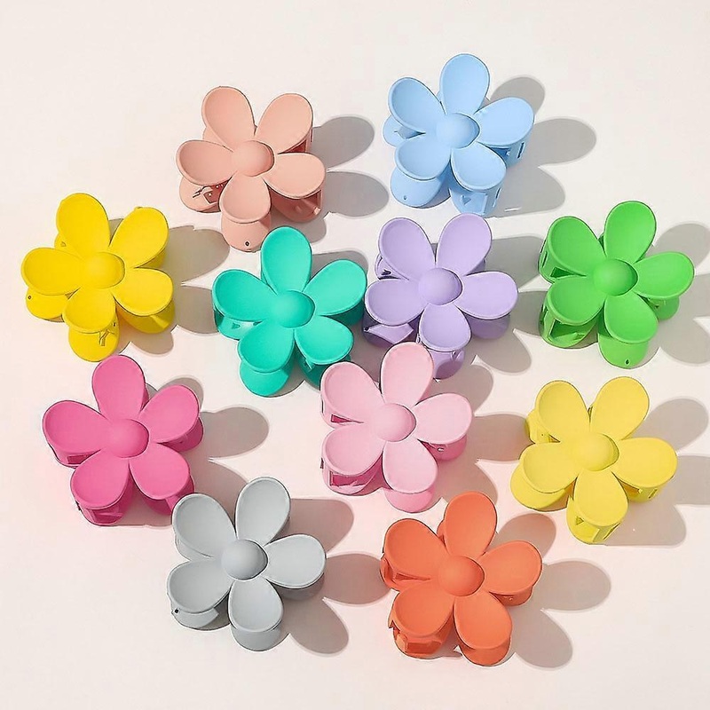 Perfect Gifts Flower Hair Clips, Large Claw Clips Non-Slip for Women Girls, Elegant Design Comfortable for Thick Thin Hair, Strong Hold Matte Hair