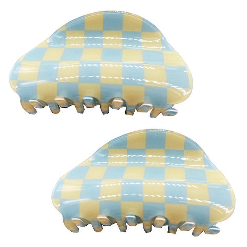 Strong Hold Hair Clip for Daily Adventures, Portable Size Checkered Hair Clip Chic Checker Design for Women