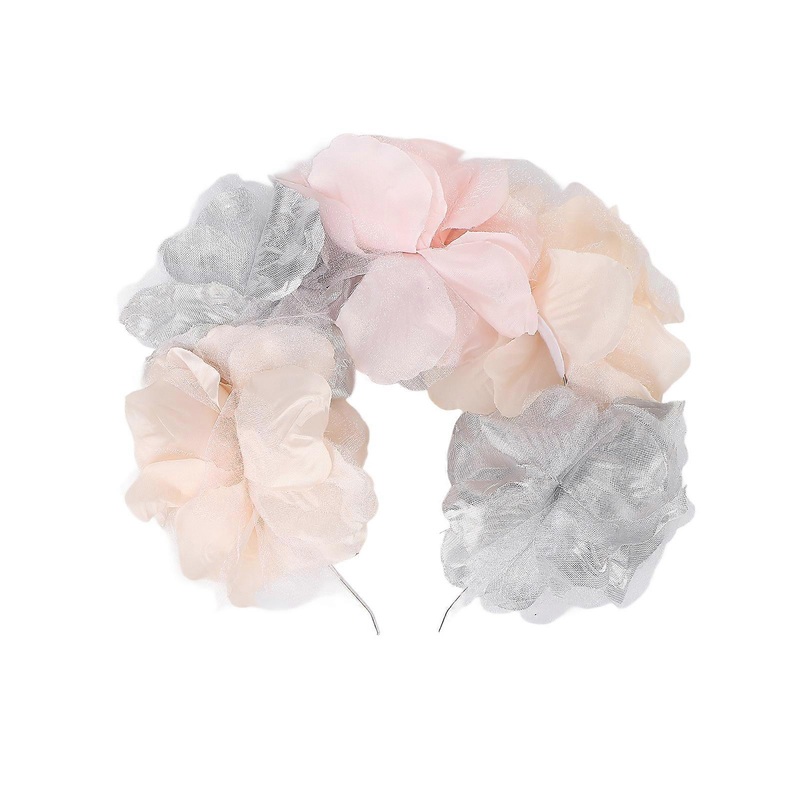 Women Flower Headband High Simulation Flower Crown for Wedding Festivals Photo Props