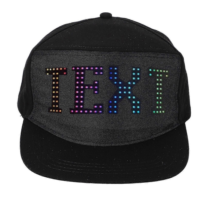 2025 Programmable Cap 16×32 Dots Color LED Display Screen BT Mobile APP Control Editable Cotton Smart Hat Adjustable Size