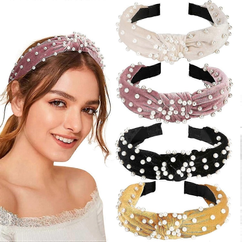 2025 Retro Design Pearl Headband, Comfortable Wear For Daily Activities Including Bad Hair Days And Traveling, Durable Materials Ensuring Longevity,