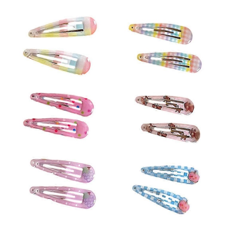 2025 Stylish Snap Hair Clips, Environmentally Friendly Plastic/Resin Hair Accessories, No Slip Fixation for Women and Girls, Unique Water Drop Shape