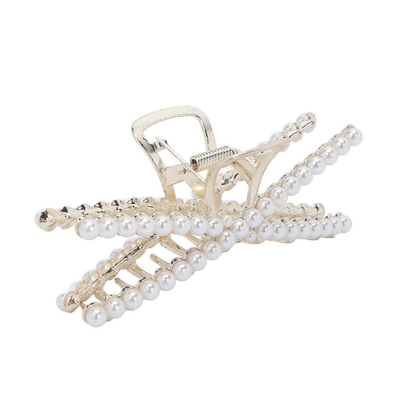 Artificial Pearl Hair Claw Clip Party Elegant Hair Clip Hair Accessories Birthday Gift for Women Girls