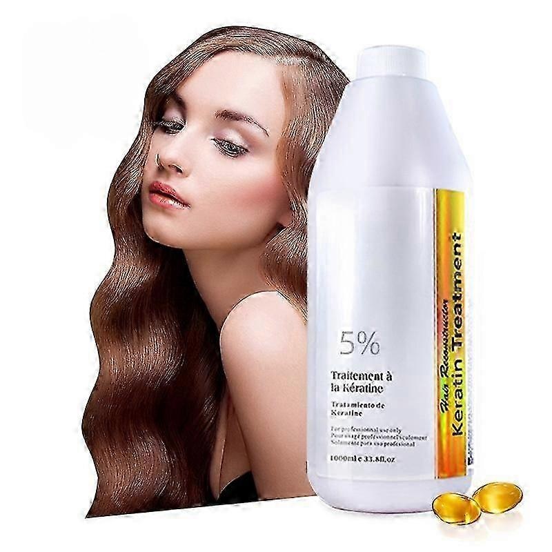 Brazilian Keratin Hair Treatment, Long Lasting Keratin Treatment with Argan Oil, Straightening Smoothing Professional Results Keratin Research