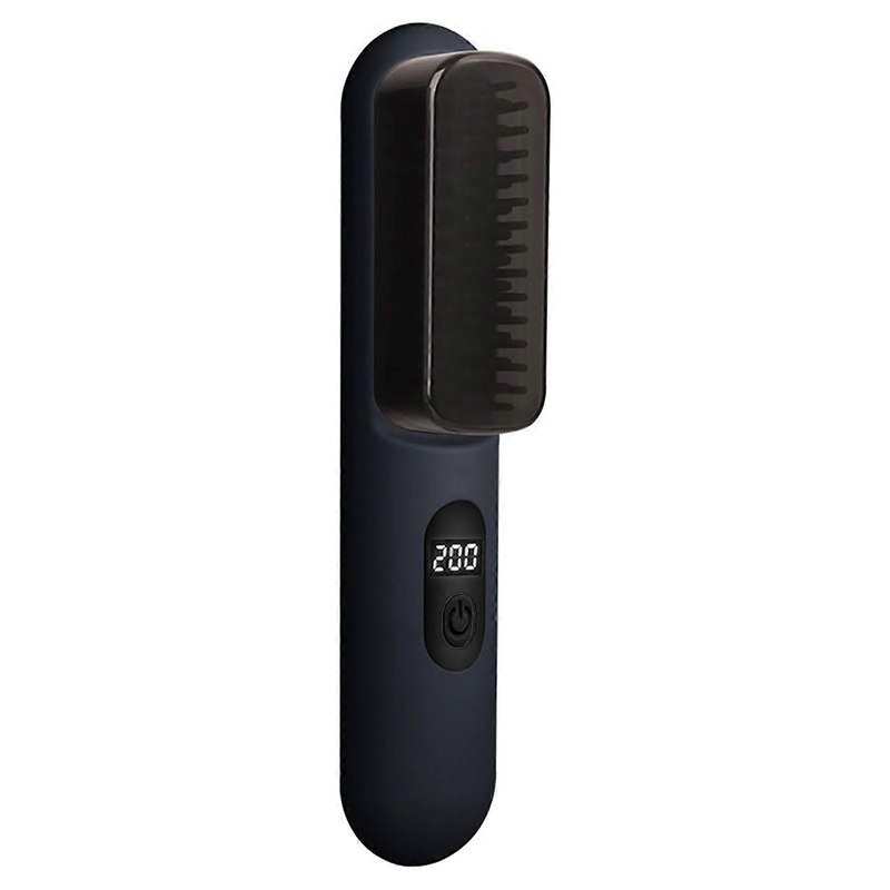 Flat Comb Portable Hair Straightener Fast Heating Temperature Display Straightener for Coarse Hard General Fine Hair