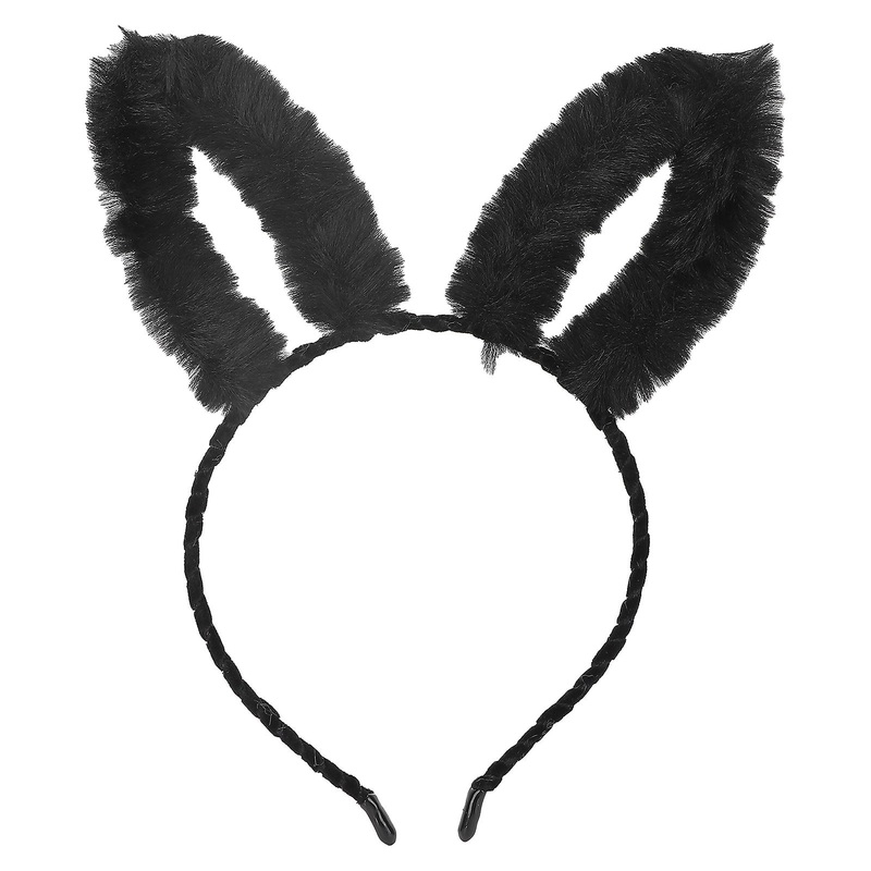 Plush Cat Ears Headband Halloween Make Up Party Hairband Cosplay Accessories for Women Girls
