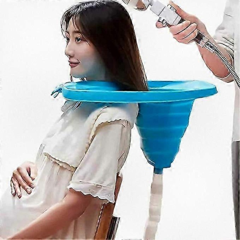 Portable Hair Washing Basin for Bedridden Elderly & Disabled, Home Shampoo Wash Tray for Hair Care at Home or Hospital Use