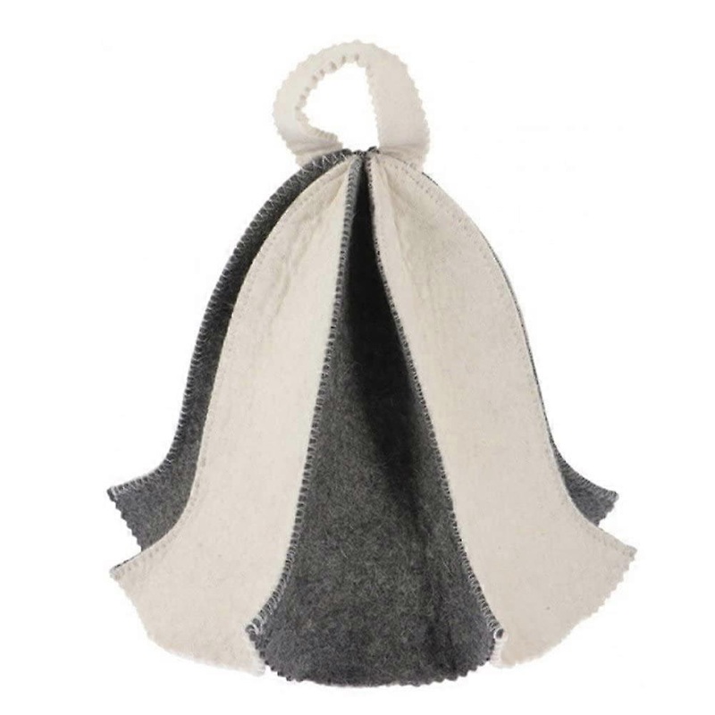 Sauna Hat Russian Sauna Hat Natural Felt Wool Cap For Sauna Bath Head Cap Steam Room Accessory