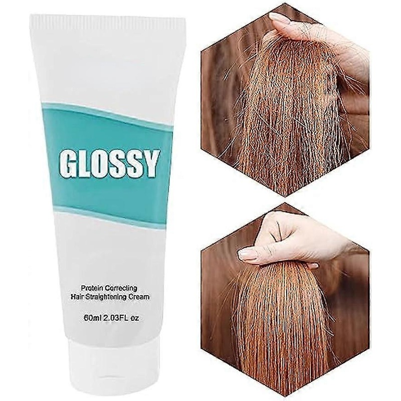 Silk Gloss Smoothing Cream, Protein Correcting Hair Straightening Cream, Silk and Gloss Hair Straightening Cream, Frizz-Free Hair