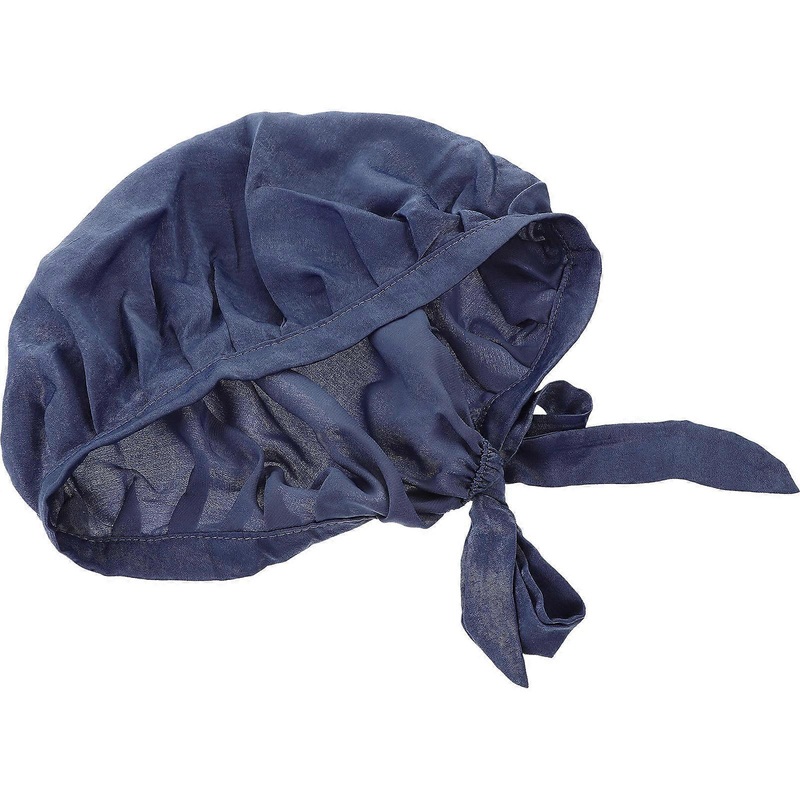 Sleeping Cap Round Elastic Design Sleep Shower Make-Up Hat Reduce Friction 2Set