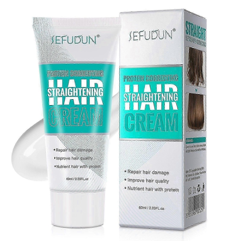 suitable for hair straightening cream protein correcting: repair damaged hair nourishing fast smoothing silk gloss for women and men