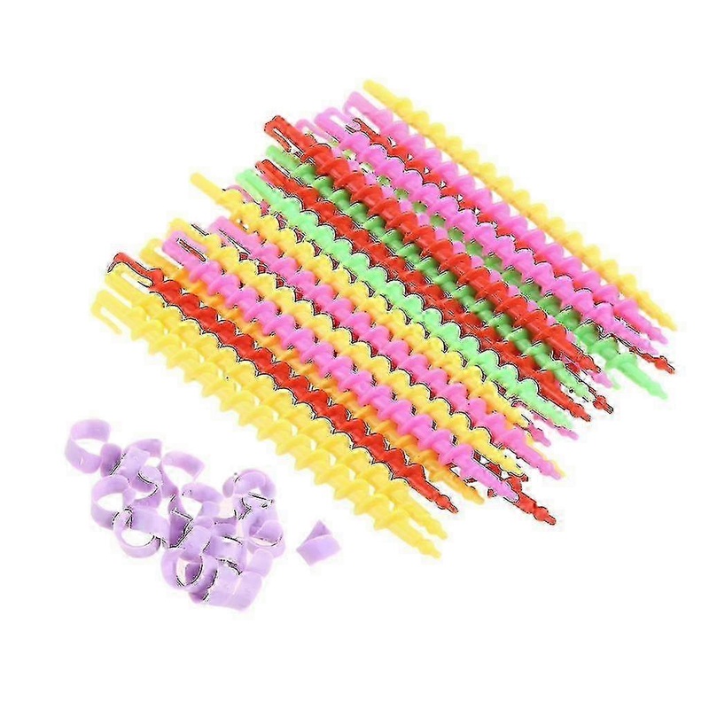 1 Bag Long Plastic Spiral Perm Rods for Hairdressing & Salon Styling – Professional Barber Tool for Perfect Curls
