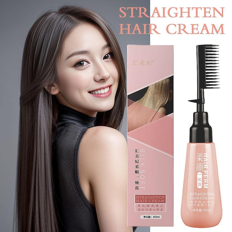180ML Hair Straightening Cream, Easy to Use, Mild and Anti-damage Shiny & Smooth
