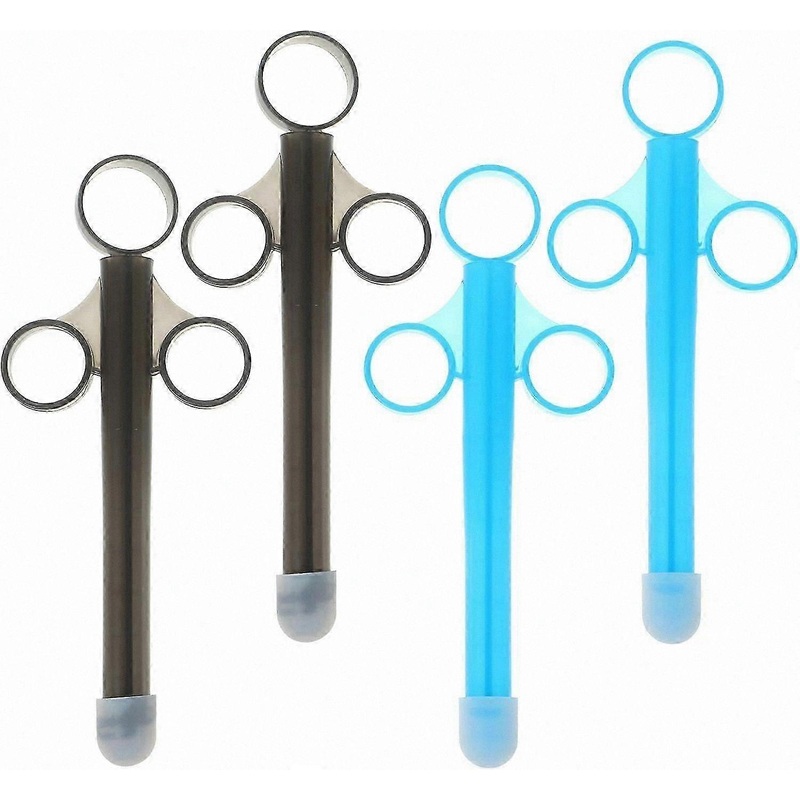 4-Pack Lubricant Applicators with Rounded Tips for Personal Use