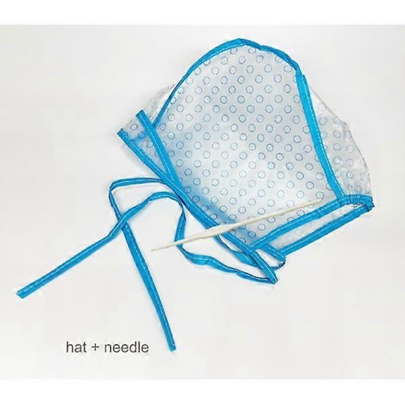 4 Pcs Hair Dyeing Cap Kit, PE Hair Dyeing Cap Tipping Cap Disposable