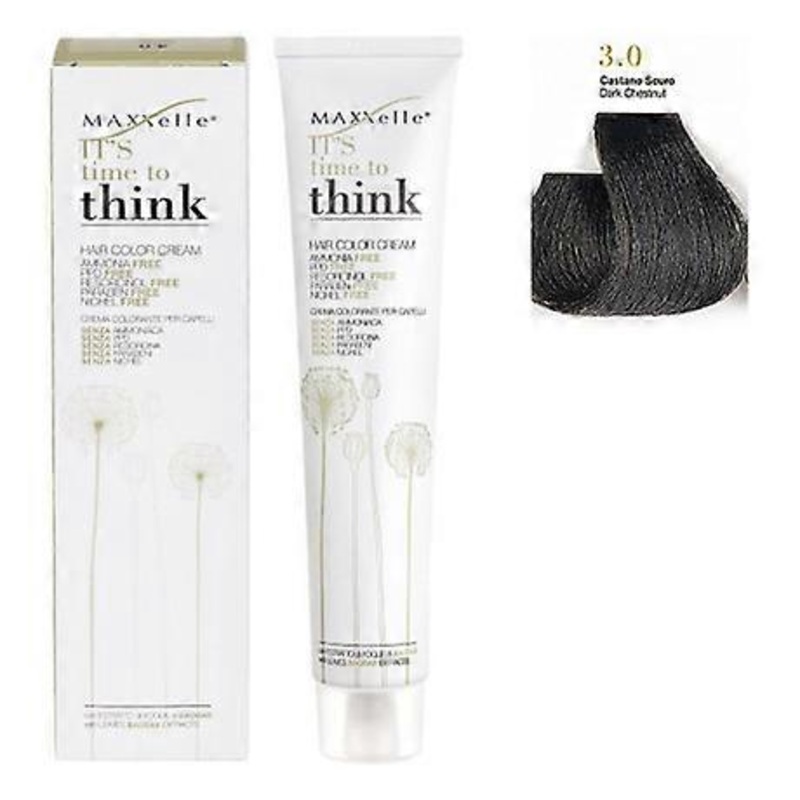 Dark Chestnut 3.0 Ammonia-free Hair Color With Argan Oil Think  Maxxelle 100ml