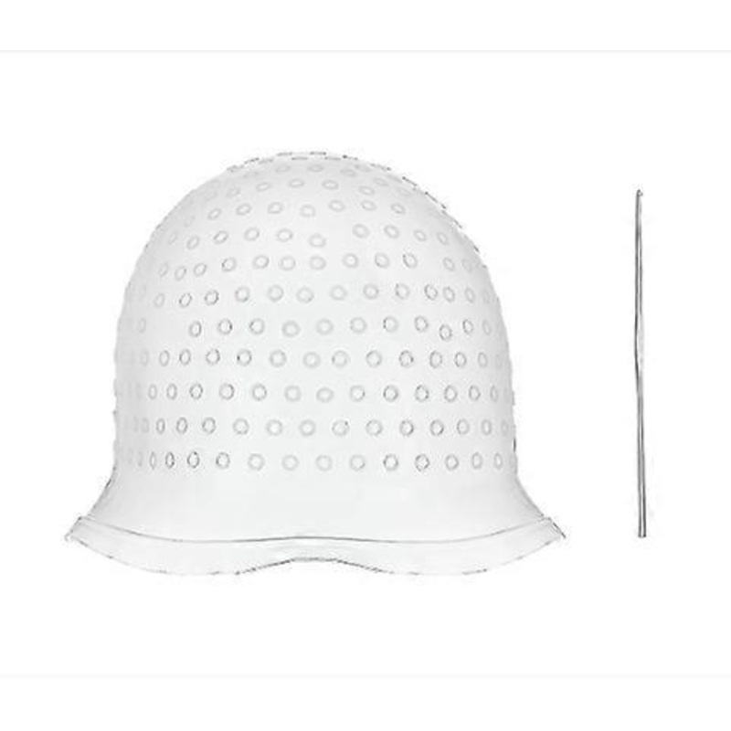 (HYDd)Reusable silicone hair dye cap, hair dye cap with metal hook, hair dyeing tools