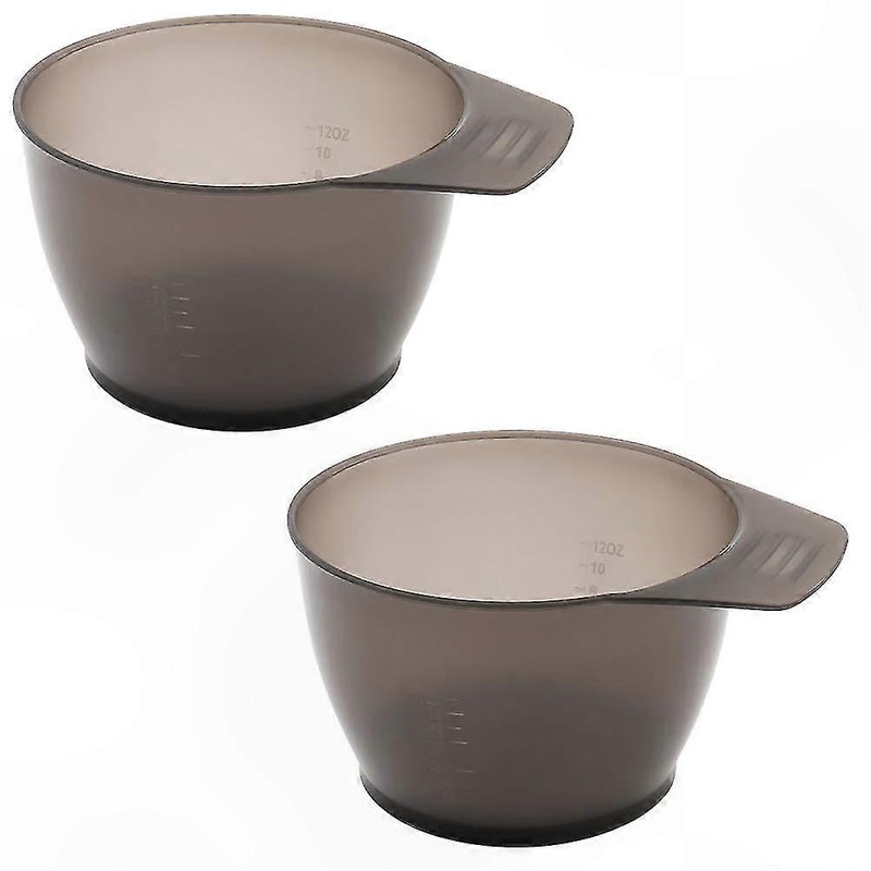 Plastic Hair Dye Mixing Bowls, 2-Pack Tint Bowls for Salon and Home Use
