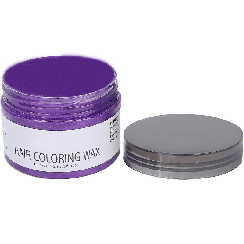 120g Temporary Hair Coloring Wax Fast Dyeing Hairstyling Cream Hair Mud for Men WomenPurple