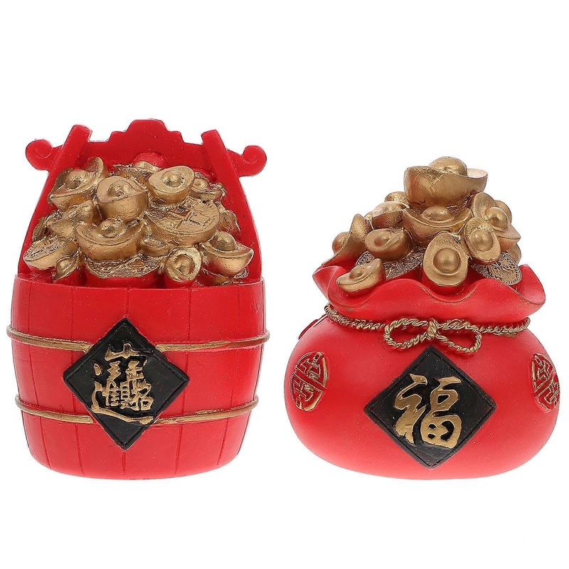 Cornucopia Shape Ornament 2Set for Housewarming Party with Assorted Color and Elegant Modeling Decoration