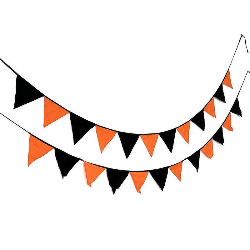 Festive Hanging Decor, Halloween Bunting Banner for Home and Garden, Sturdy Material