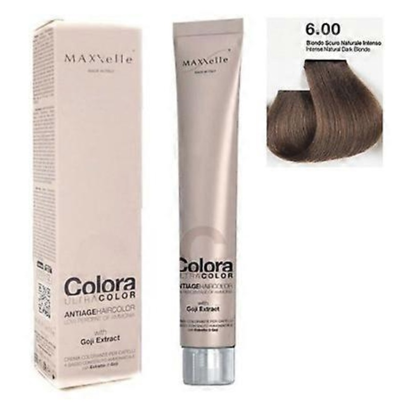 Intense Natural Dark Blond 6.00 Colora Maxxelle With Natural Fruit Of Goji 100 Ml