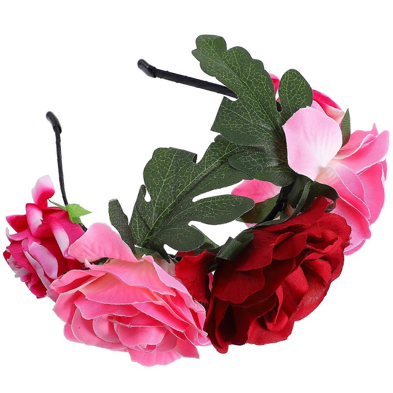 Rose Floral Headpiece for Women, Lightweight Design Perfect for Costume Events