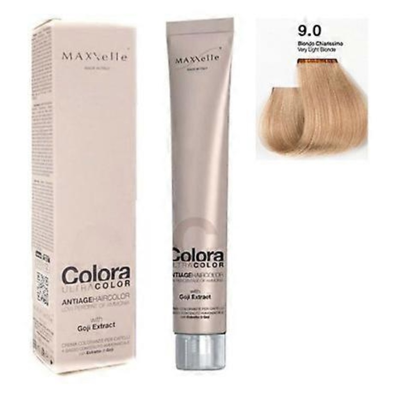 Very Light Blonde 9.0 Colora Maxxelle With Natural Fruit Of Goji 100 Ml