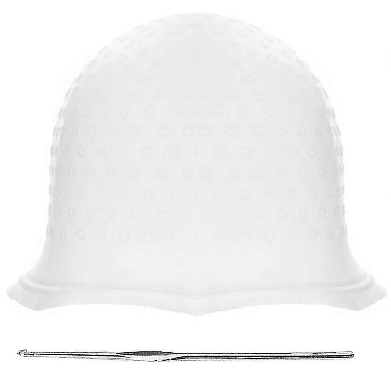 1/2/3/5 Silicone Highlighting Cap Reusable Hair Coloring Dyeing Hat