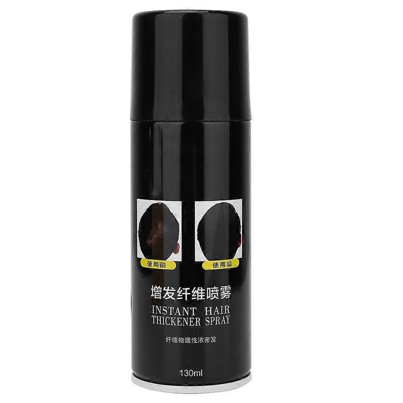 130g Disposable Hair Growth Building Fiber Spray Hair Loss Filler Black