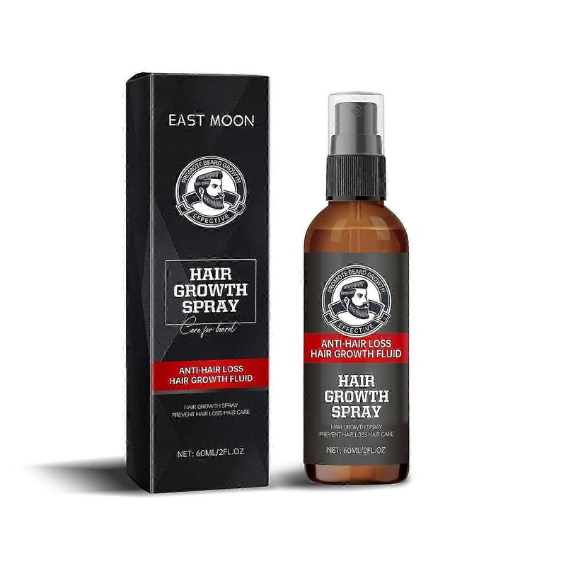 East Moon Facial Hair Treatment Spray, Men’s Hair And Beard Nourishing Moisturizing And Enriching Fa