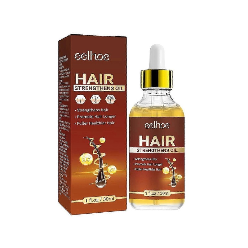 EELHOE castor oil essential oil repairs damaged hair, nourishes the scalp, thickens hair and prevent