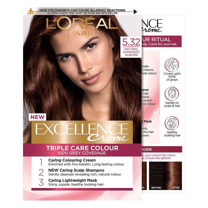 L’Oreal Paris New Excellence Creme Permanent Hair Dye, 5.32 Natural Sun-Kissed