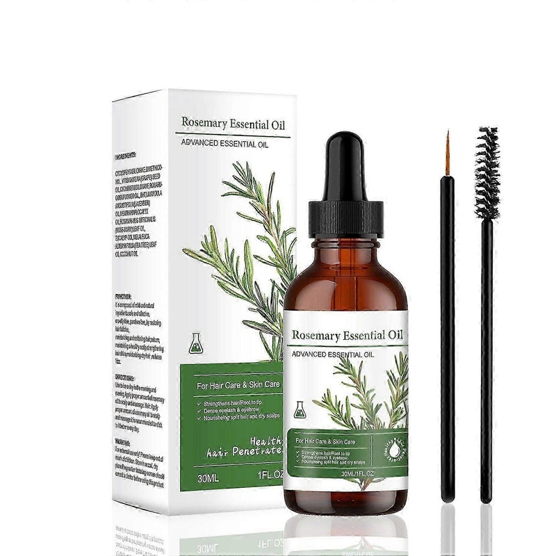 Rosemary Essential Oil For Hair Growth, Skin Care – 100% Pure For Eyebrows, Eyelashes, Nourishes Scalp, Stimulates Hair Growth 30ML
