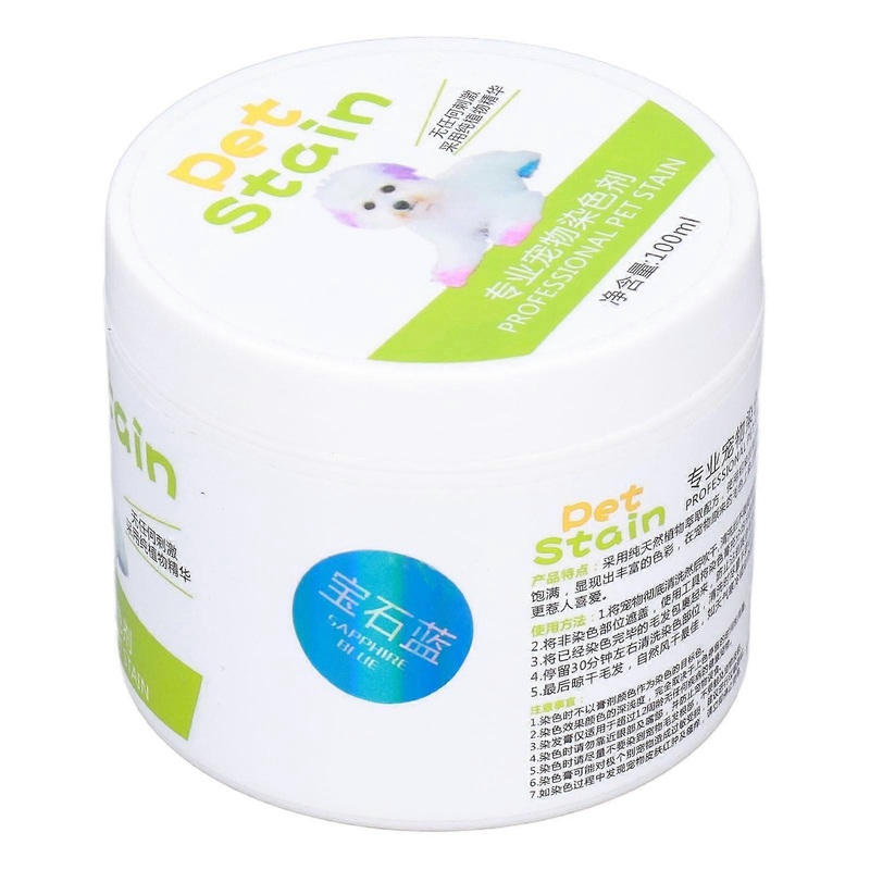 Sapphire Blue Pet Hair Dye for Dogs  Semi-Permanent & Permanent Options, 100ml