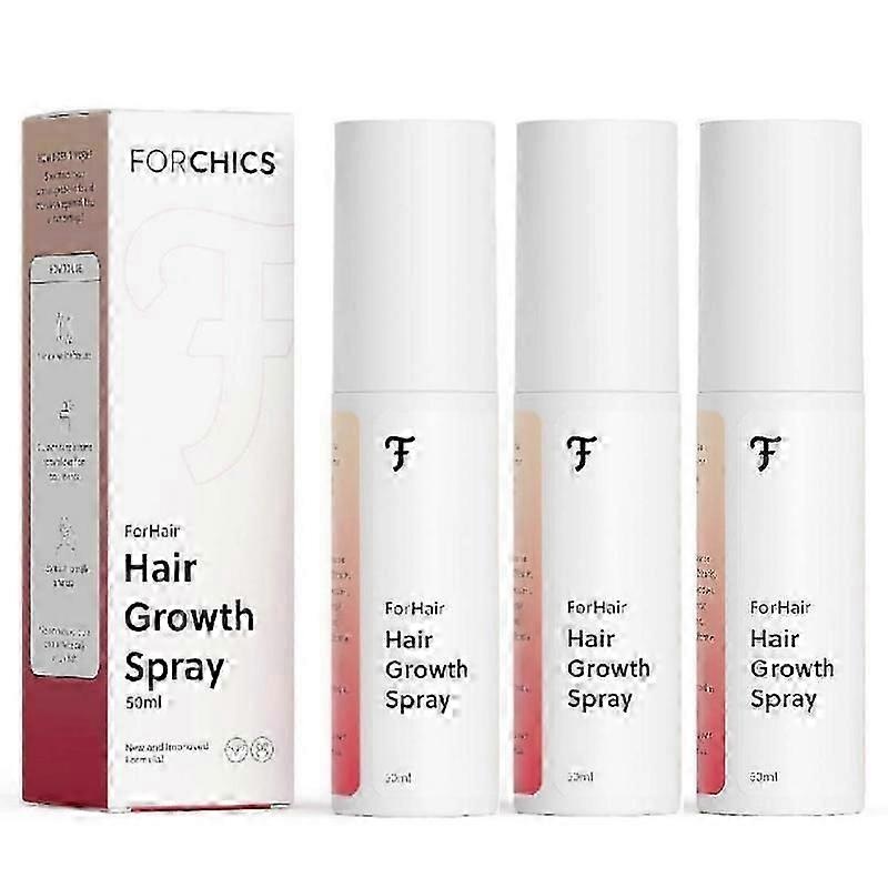 suitable for3pcs Hair Regrowth Spray – Advanced Hair Growth Oil Spray – Non-Greasy Hormone Free Formula – Promotes Thicker Natural Hair