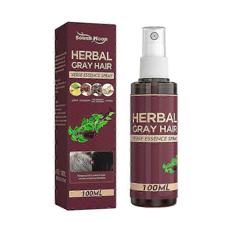 suitable forHerbal Gray Hair Care Spray, Polygonum Multiflorum And Herb Extract, Strengthens Hair, Moisturizes Hair