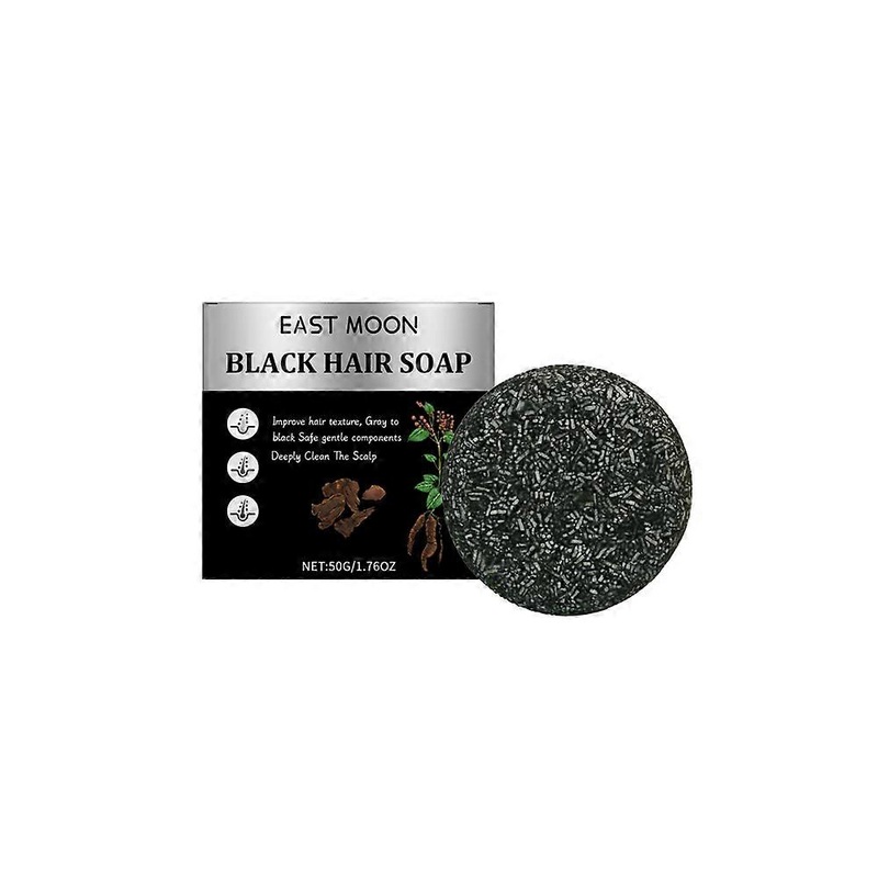 1-3pcs Black Hair Soap Repair Black Hair Solid Hair Massage Moisturizing Hair Black Hair Soap Black Hair Cleaning Care Soap