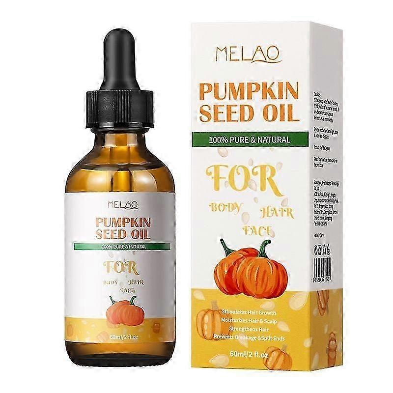 Pumpkin Seed Oil for Hair Growth, Organic Cold-Pressed Pumpkin Seed Oil, Scalp Oil for Thicker, Stronger Hair For Women Men
