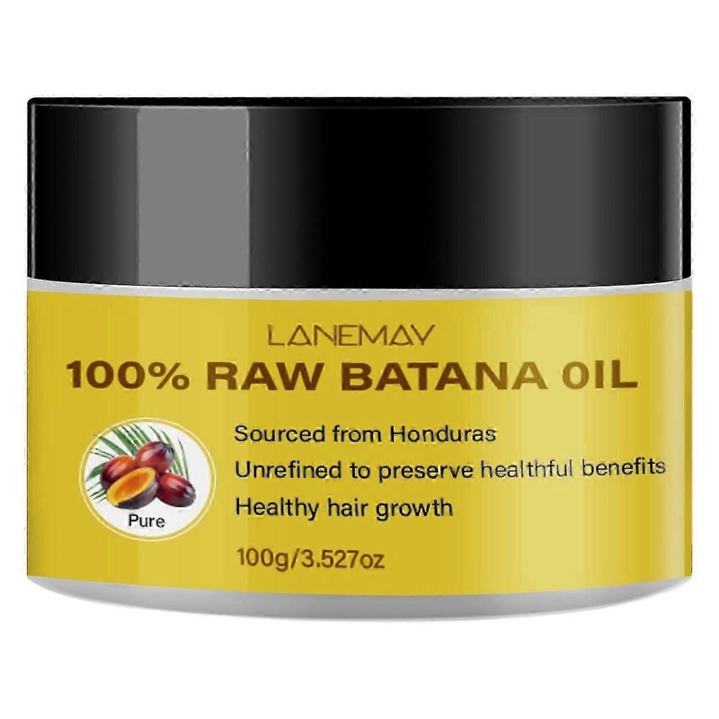 Raw Batana Oil for Hair Growth, 100% Pure & Natural Honduras Oil for Thicker, Stronger Hair, Prevent Hair Loss, Enhances Hair Thickness, Repairs Damag