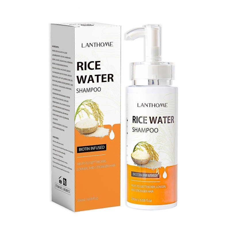 Rice Shampoo Rice Water Shampoo Cleansing And Moisturizing Hair Liquid Rice Shampoo 200ml Heat Protectant