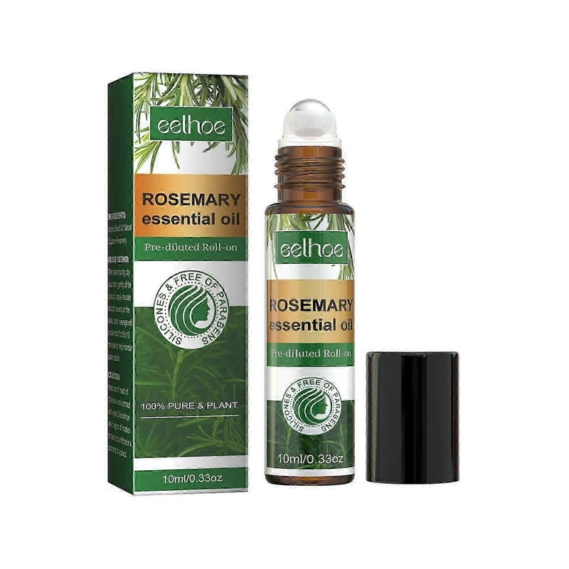 Rosemary Essential Oil, Scalp Cleaning Massage Care Hair Roots Strong Moist Thick Hairline Ball