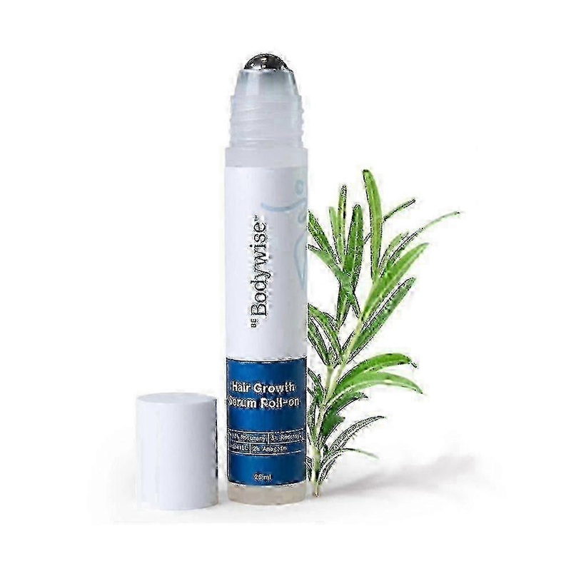1-3X Be Bodywise Hair Growth Serum Roll On (25ml) containing 3% Rosemary and 3% Redensyl for hair growth support.
