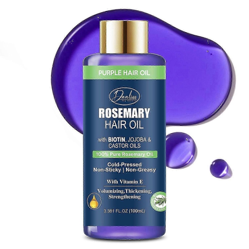100% Pure Rosemary Oil For Hair Growth Infused With Biotin, Jojoba & Castor Oil – Hair strengthening Treatment – Nourishing & Volumizing