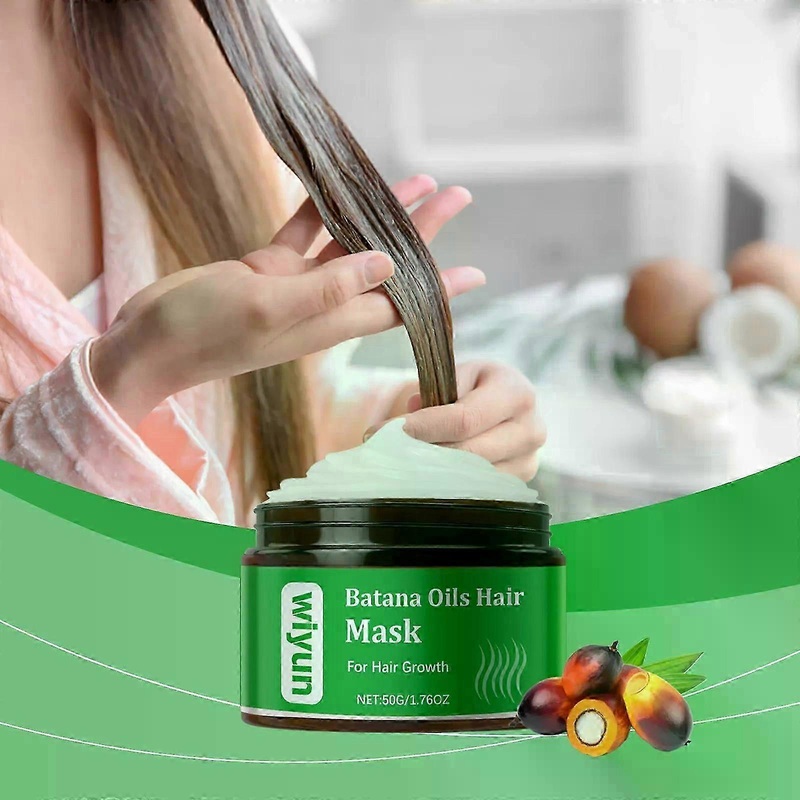 Raw Batana Oil for Hair Growth Hydrating Mask for Dry Damaged Hair, Curly, Frizzy or Color Treated. Honduran Butter for Women, Men