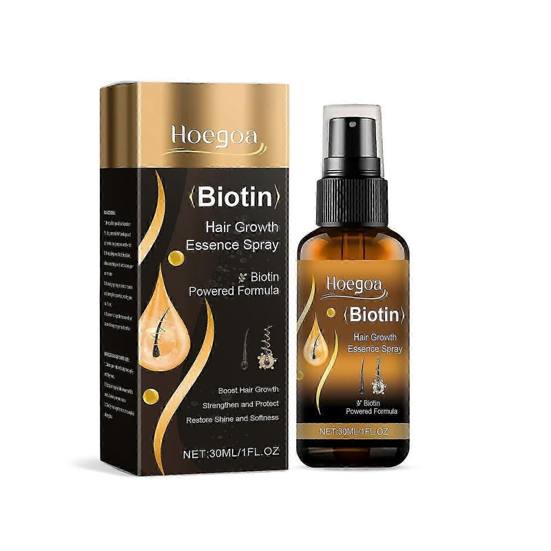 Revitalizing Hair Growth Spray with Ginger & Peony Extracts Strengthens, Nourishes Scalp, Reduces Frizz, Softens & Brightens Hair for Thicker, Health