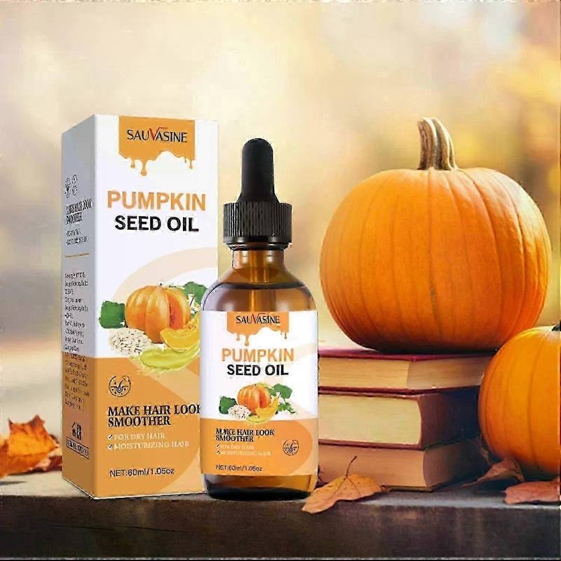 2025 Pumpkin Seed Oil, Pumpkin Seed Essential Oil for Hair Growth & Dry Damaged Hair, Strengthen Hair Thickness, Nourish Hair scalp, Moisturizer Serum