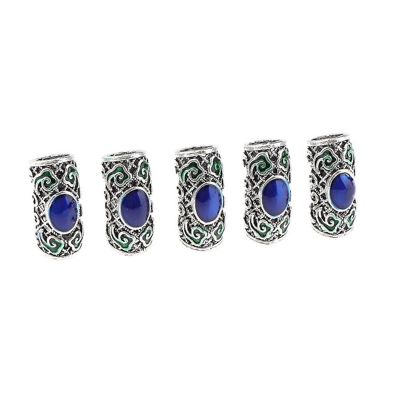 5x Viking Beads Hair Beards Decors Bracelet Pendant Jewelry DIY 2.3 x 1 cm