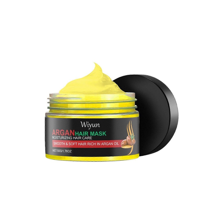 Argan oil hair mask cleans hair naturally fluffy and smooth hair glowing glossy